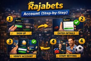 Rajabet-account setup